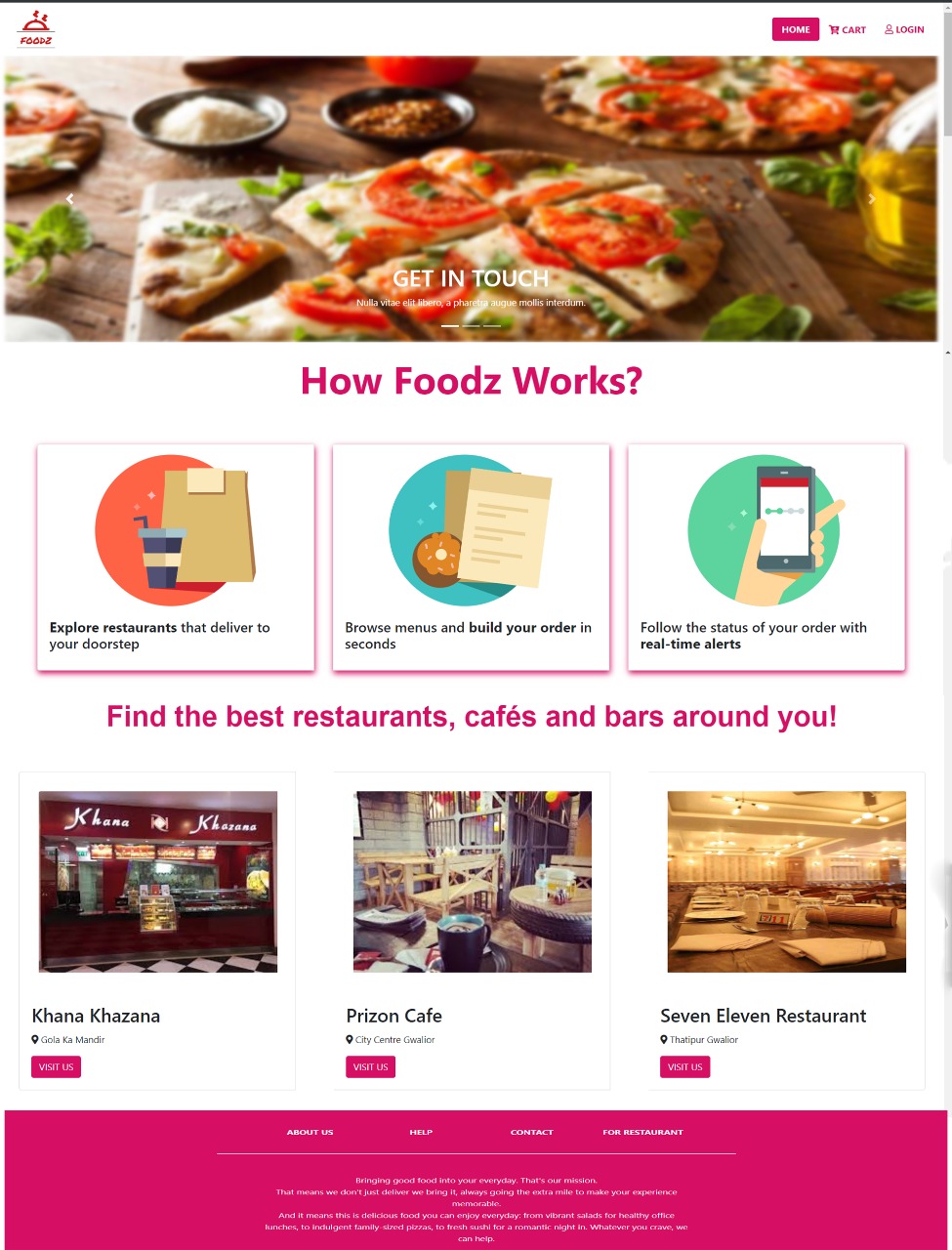 Foodz: An Online Food Ordering Website